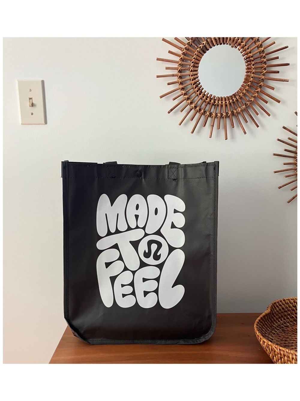 NWT lululemon “Made to Feel” Large Reusable Market Shopper Tote - Walnut Crunch